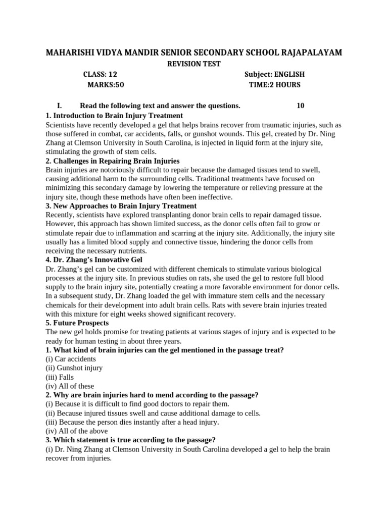 English revision 12th pdf traumatic brain injury brain