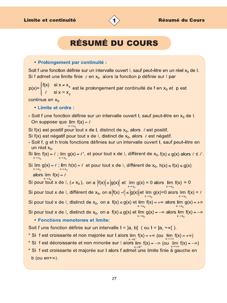 Résumé Math | PDF