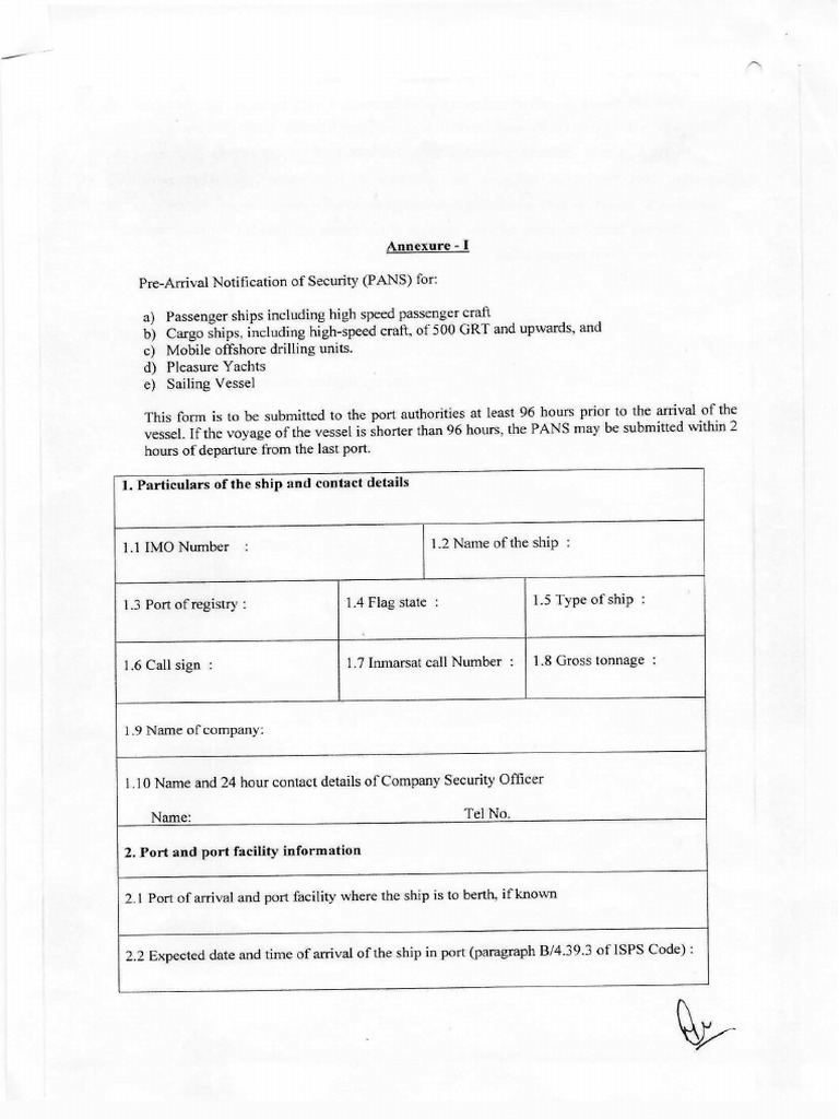 Pre Arrival160522 | PDF