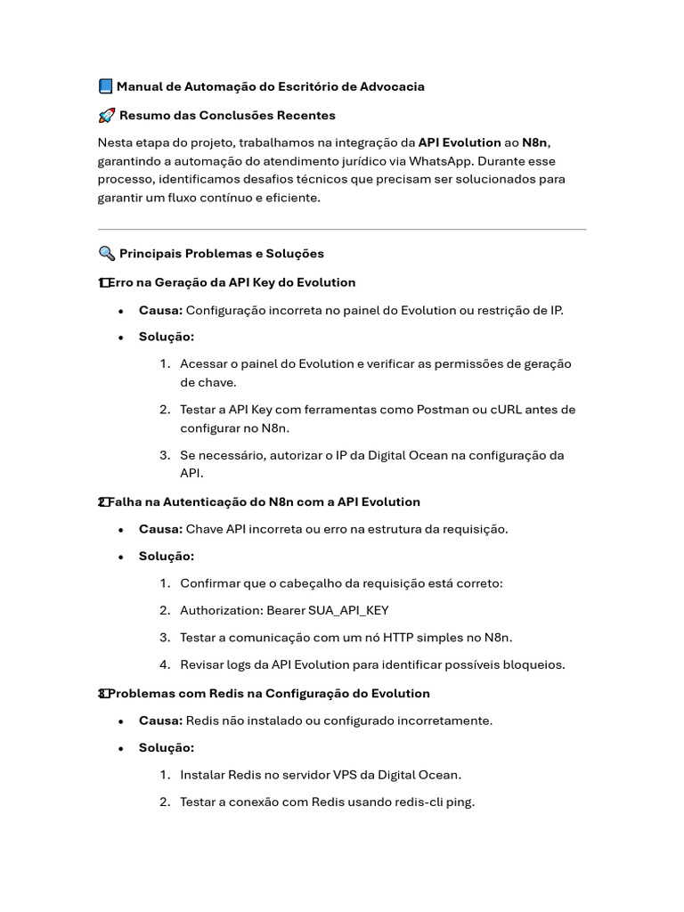 Integração da API Evolution com N8n | PDF | Autenticação | Postgre SQL