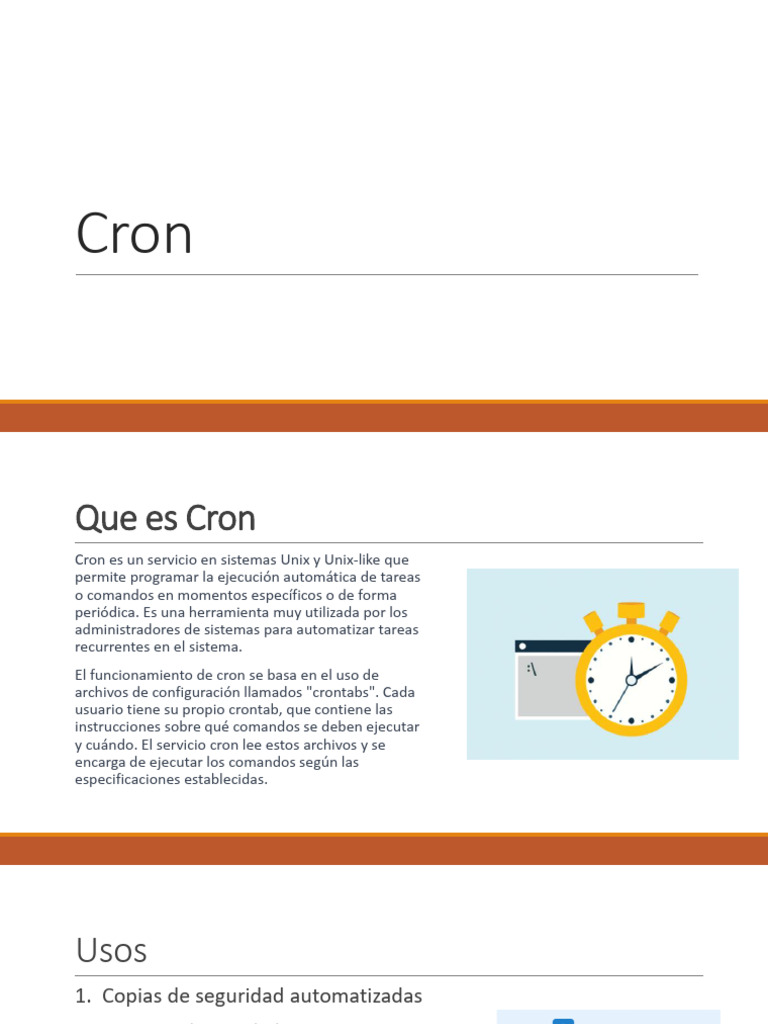 Uso de Crontab en Sistemas Unix | PDF | Archivo de computadora ...