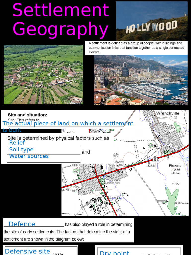 Understanding Settlement Geography and Functions | PDF