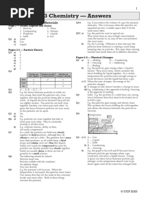CGP KS3 Chemistry Workbook Answers