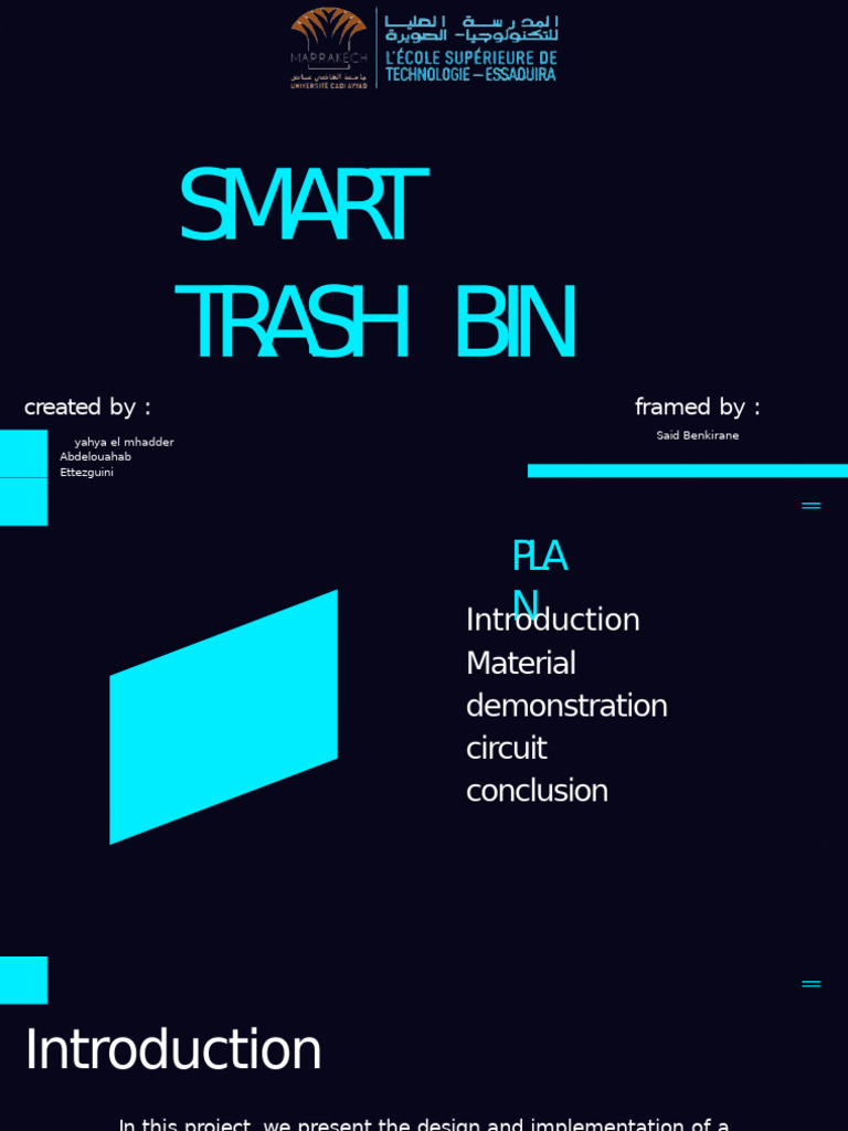 Smart Trash Bin Project with Arduino | PDF