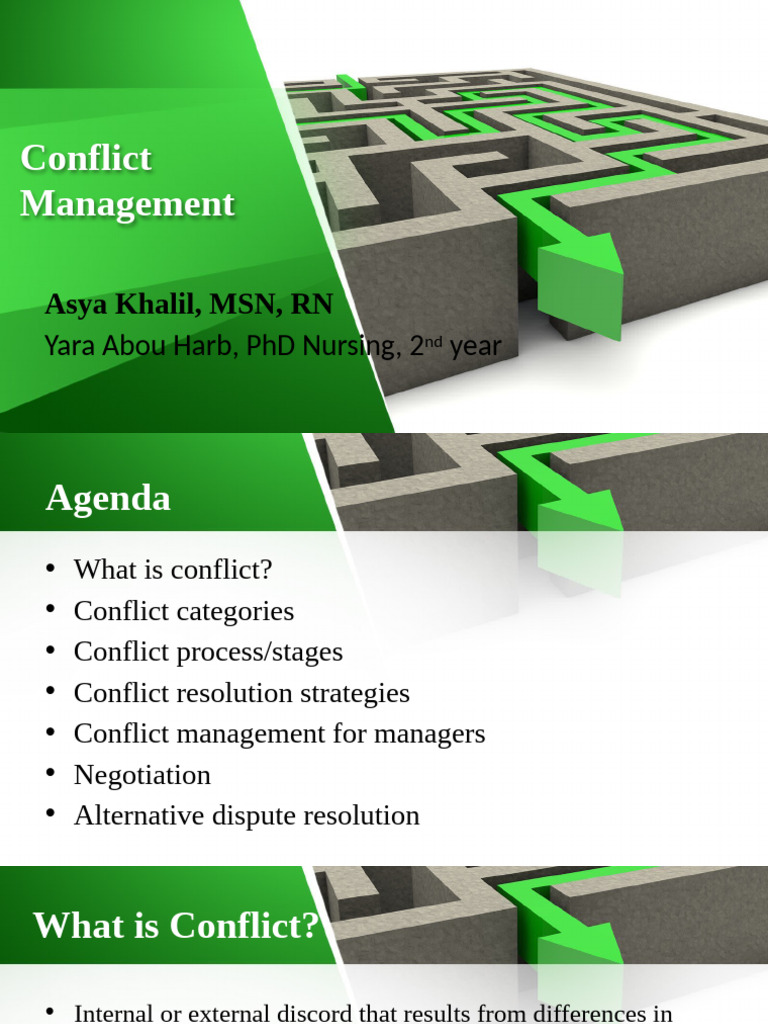 Effective Conflict Management Strategies | PDF | Negotiation | Mediation