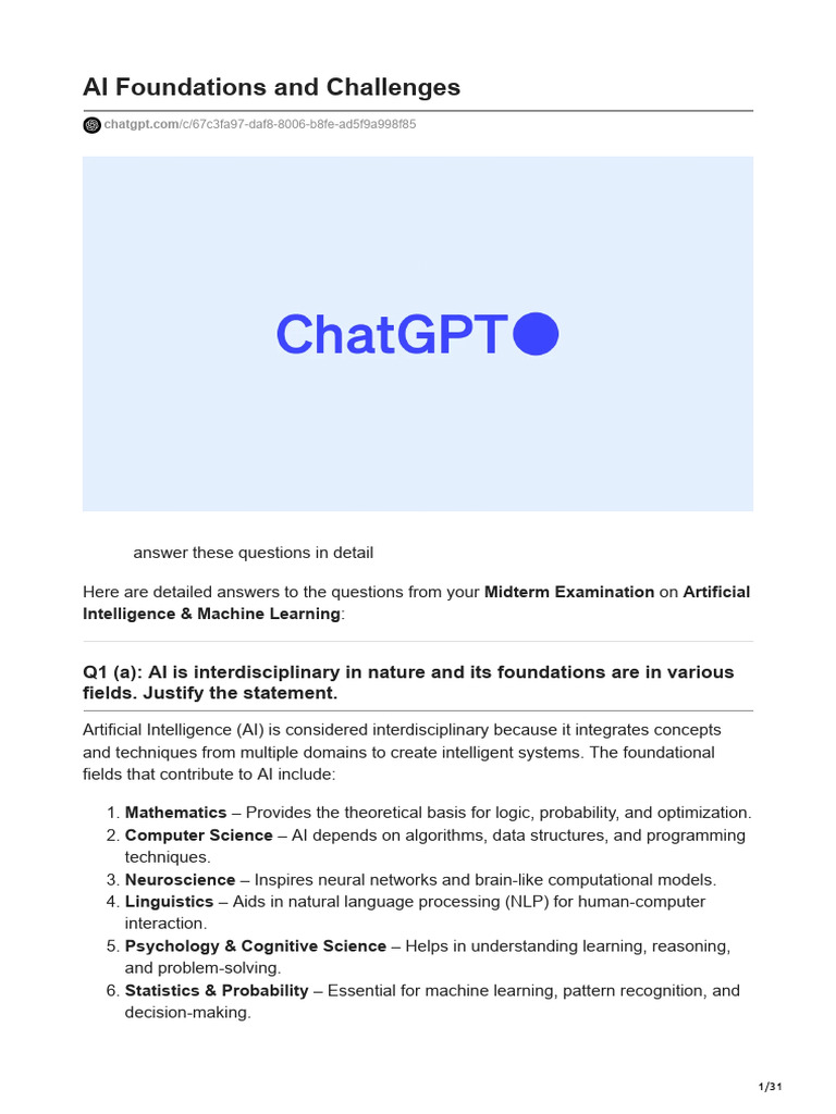 AI Foundations and Challenges1 | PDF | Support Vector Machine | Matrix ... image.