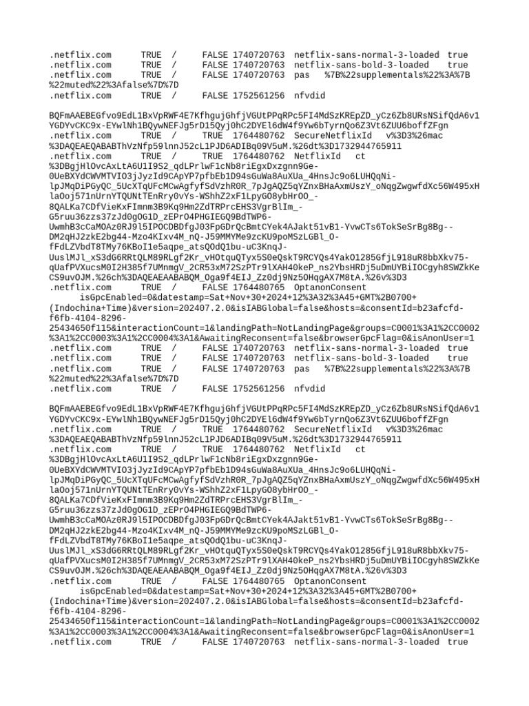 Netflix User Data and Consent Logs | PDF