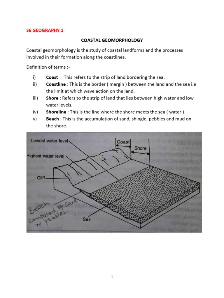 Coastal Geomorphology Overview | PDF | Coast | Coral Reef