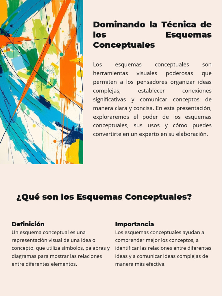 Esquemas Conceptuales: Guía Práctica | PDF | Comunicación | Memoria