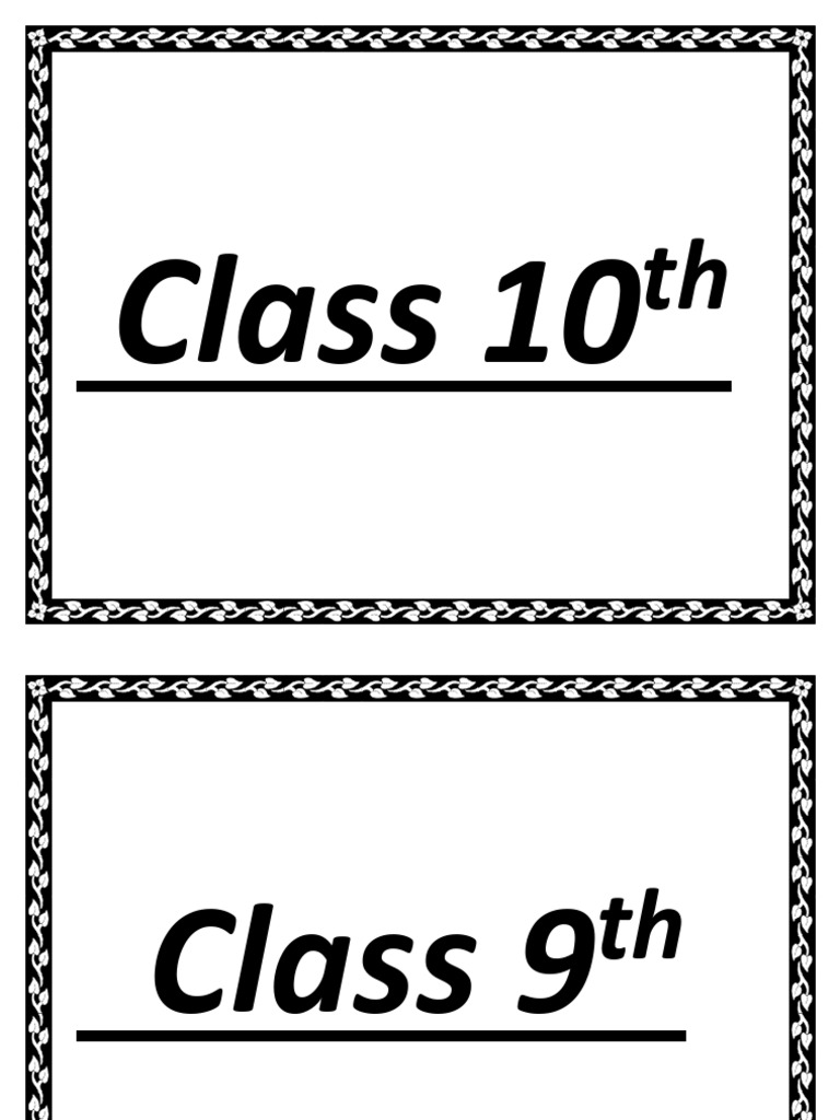 Class 6th to 10th Educational Overview | PDF
