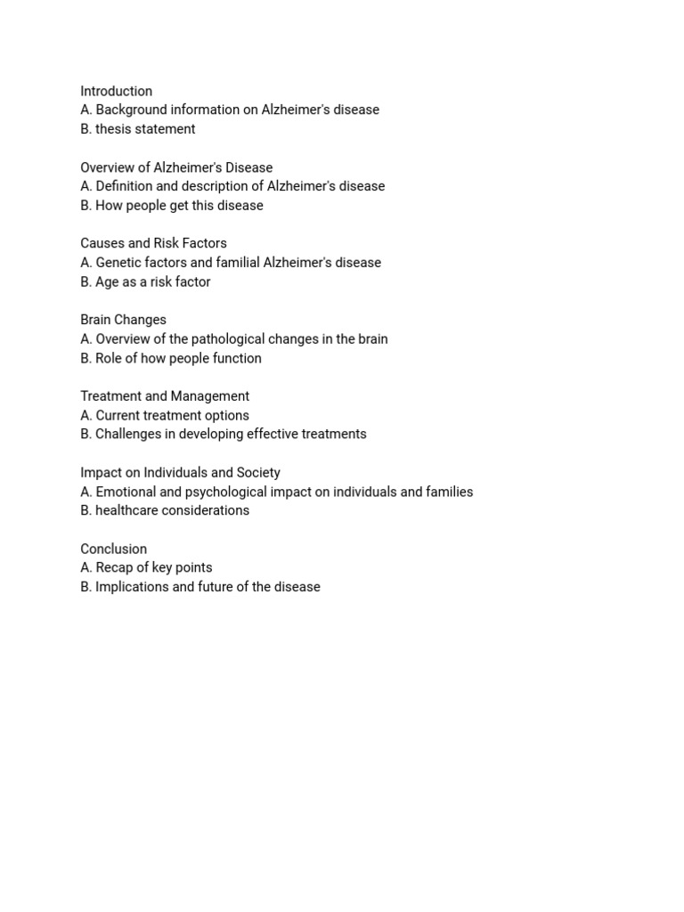 Understanding Alzheimer's Disease: Causes & Impact | PDF