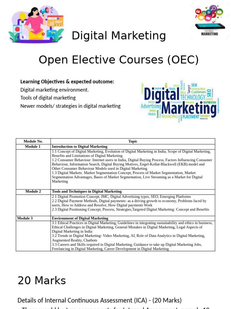 Digital Marketing Course Overview and Insights | PDF | Digital ...