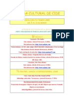 Agenda Cultural 5-11marzo