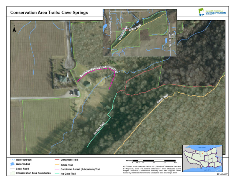 Cave Springs Trail Map Overview | PDF | Geographic Data And Information ...