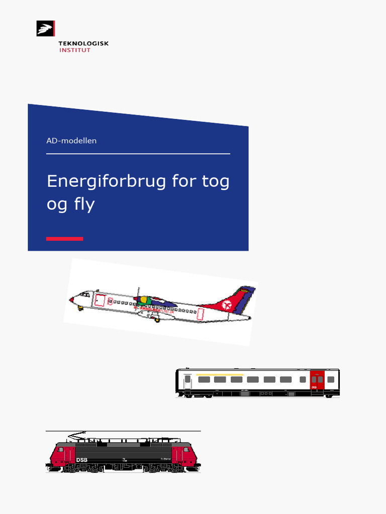 Energiforbrug For Tog Og Fly | PDF