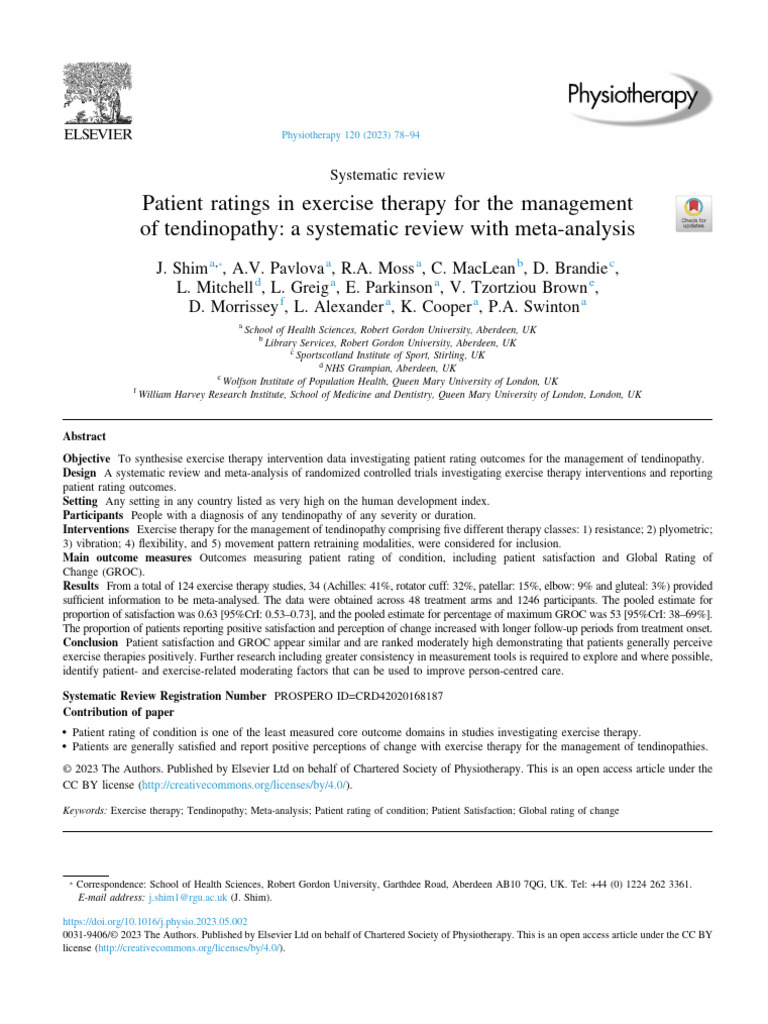 knee | PDF | Effect Size | Meta Analysis