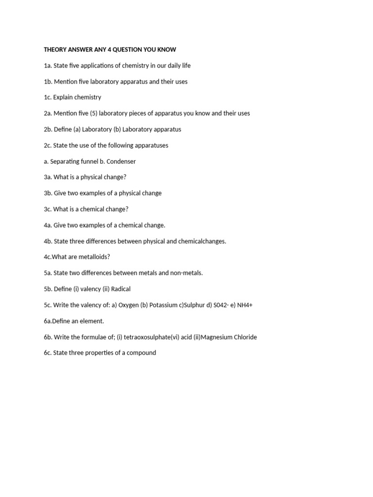 Chemistry Applications and Concepts Explained | PDF