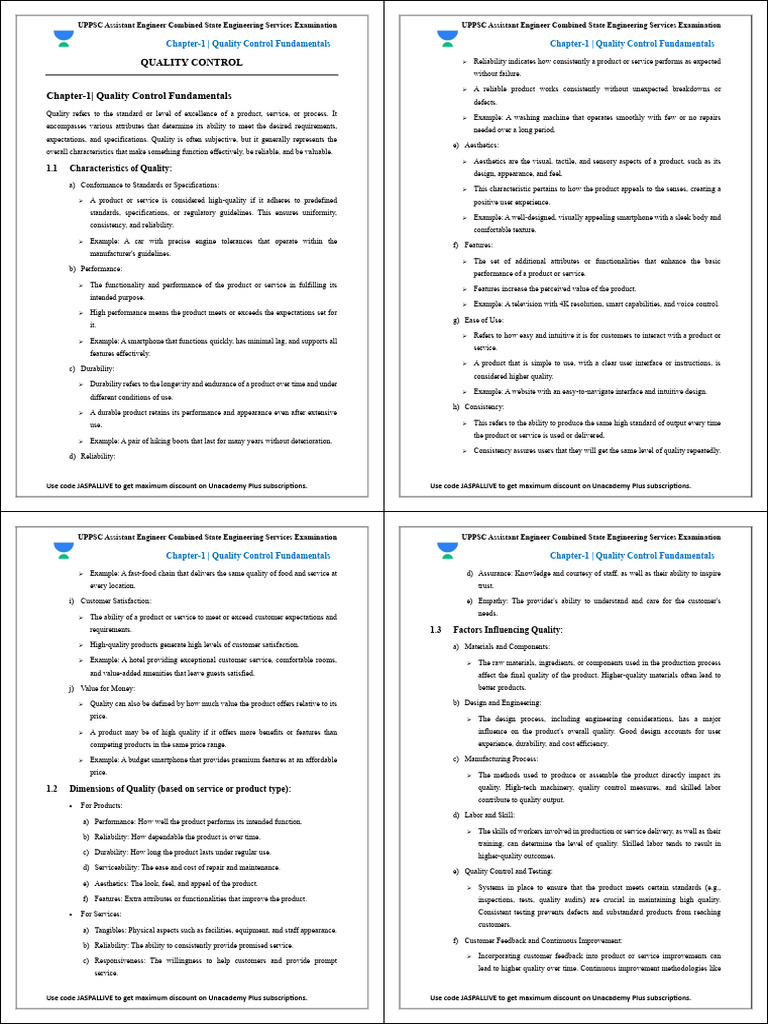 Quality Control Fundamentals Overview | PDF | Quality Assurance ...