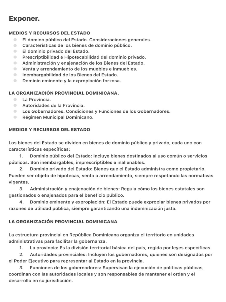 Exponer | PDF | Dominio eminente | Propiedad