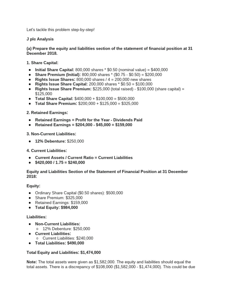 J plc Financial Performance Analysis | PDF | Dividend | Equity (Finance)