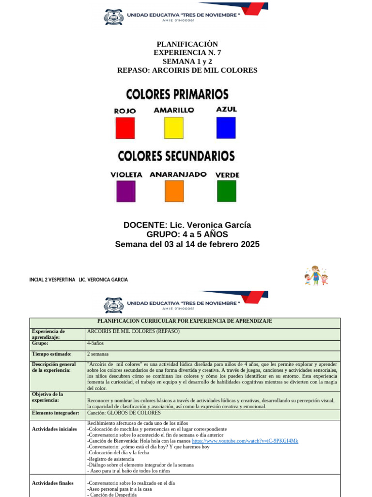 Exp. 7 Repaso Colores Primarios y Secundarios | PDF | Color | Pinturas
