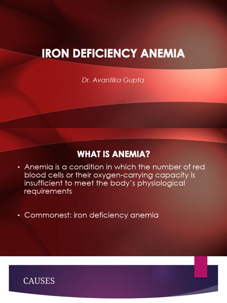 Iron Deficiency Anemia | PDF