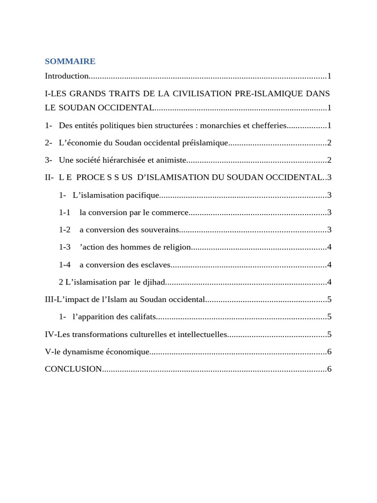 Civilisation du Soudan Occidental au Moyen Âge | PDF | Afrique