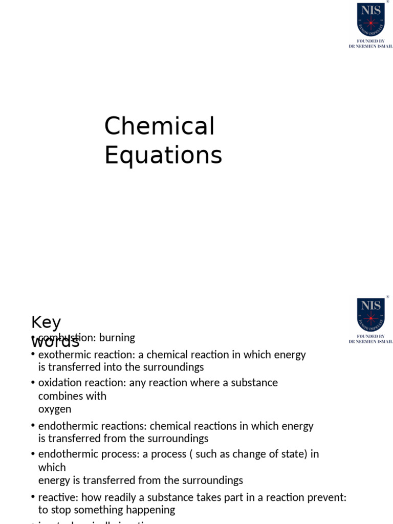 Understanding Chemical Equations | PDF | Chemical Reactions | Chemistry