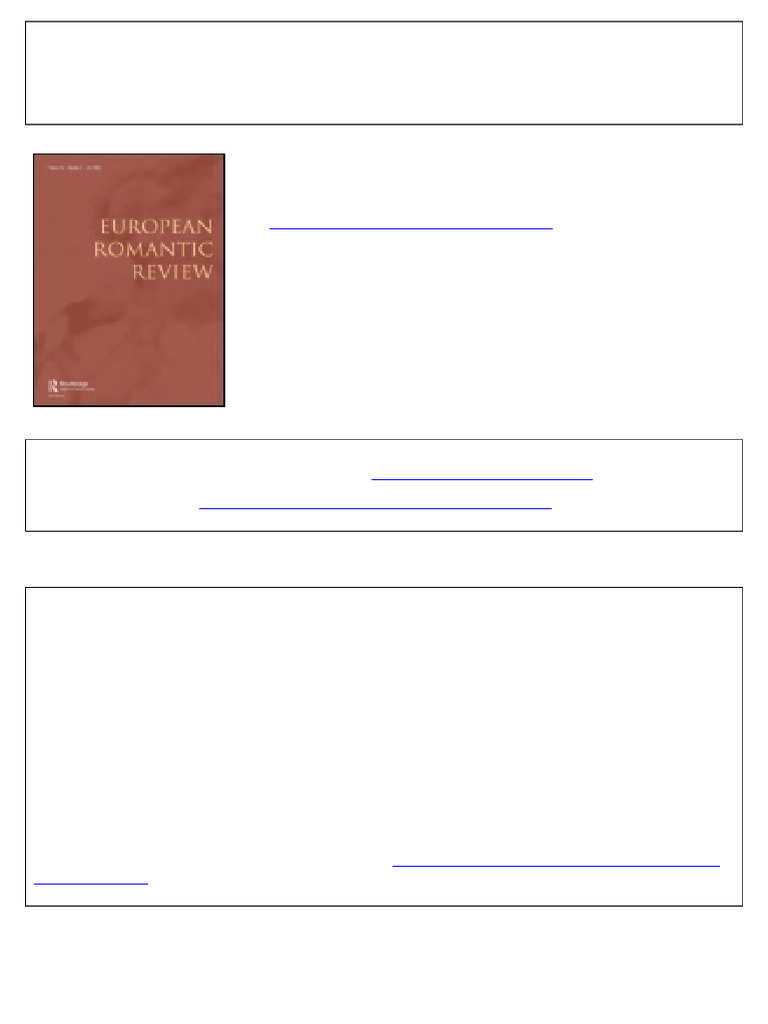 Wordsworth's Poetry and Neurophenomenology | PDF | Consciousness ...
