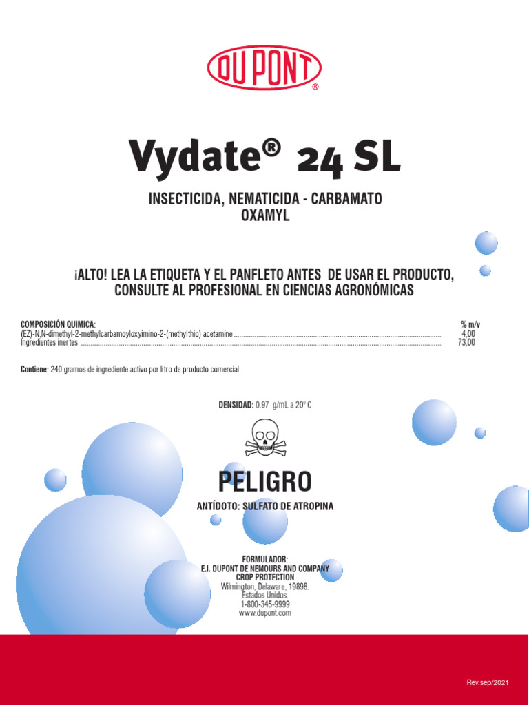 Ficha Técnica de Vydate 24 SL | PDF | Agua