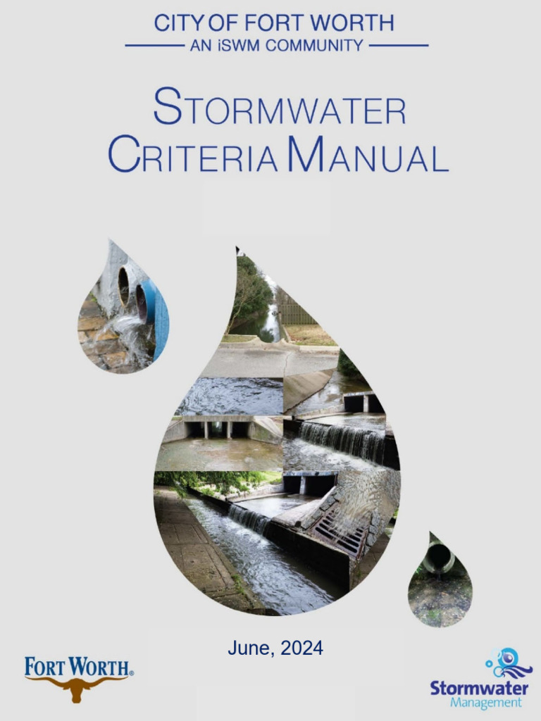 Fort Worth Stormwater Criteria Manual | PDF | Stormwater | Surface Runoff