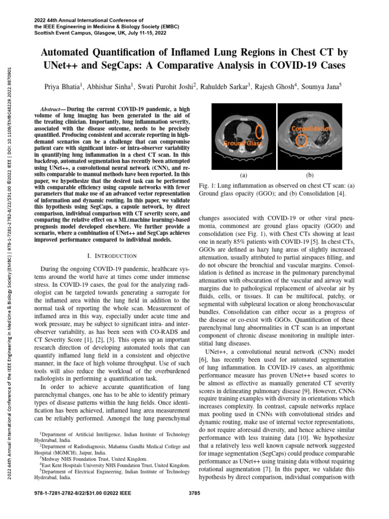 Automated Quantification of Inflamed Lung Regions in Chest CT by UNet ...