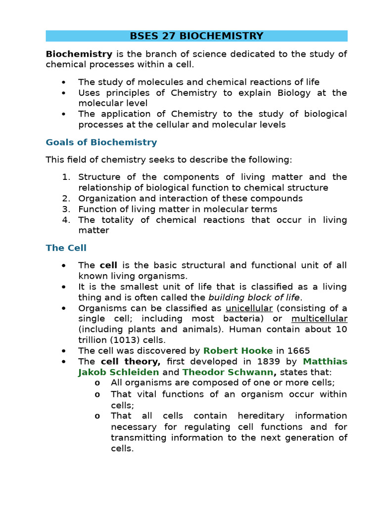 Biochemistry: Cell Structure & Metabolism | PDF | Ph | Cell (Biology)