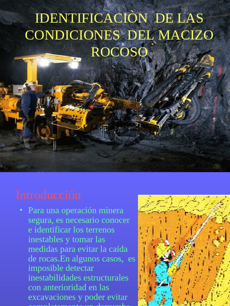 Estabilidad del Macizo Rocoso en Minería | PDF | Falla (geología ...