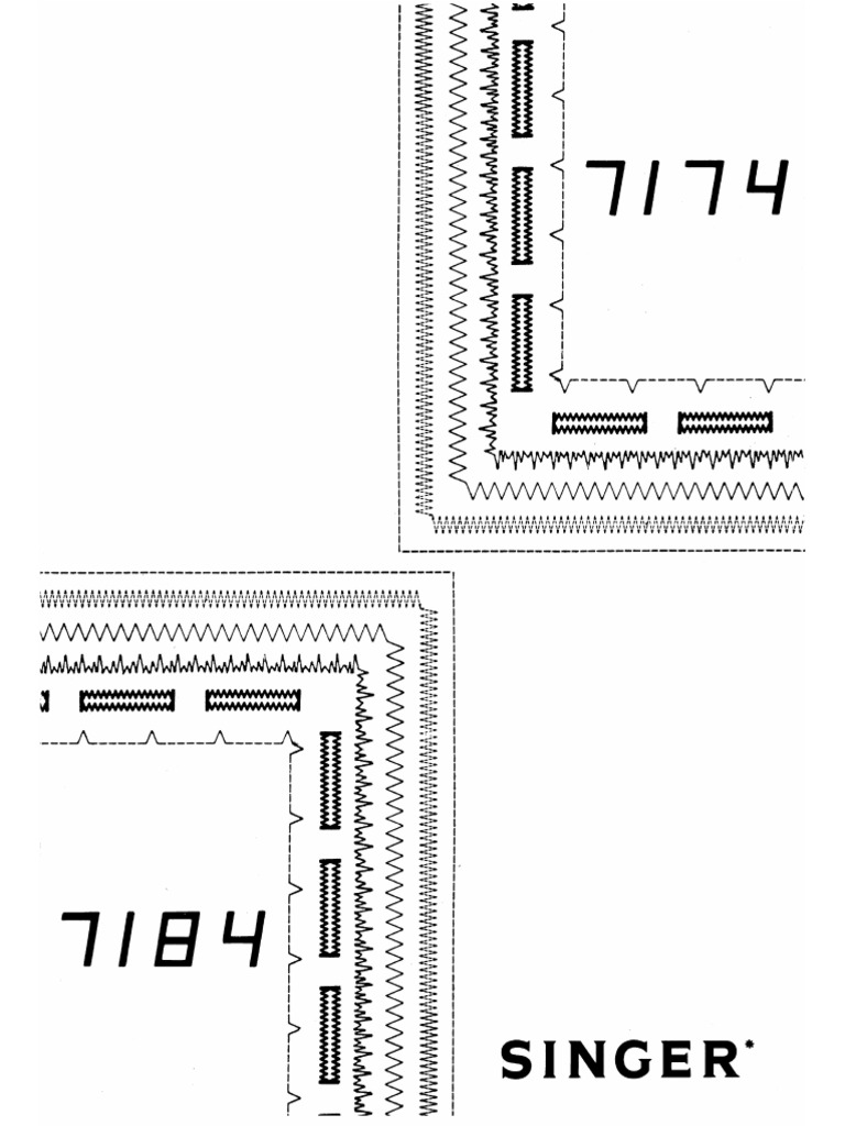 Singer 7174 | PDF