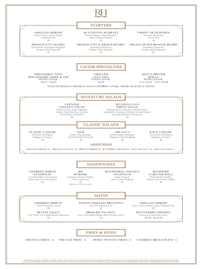Mason City Menu Highlights | PDF | Drink