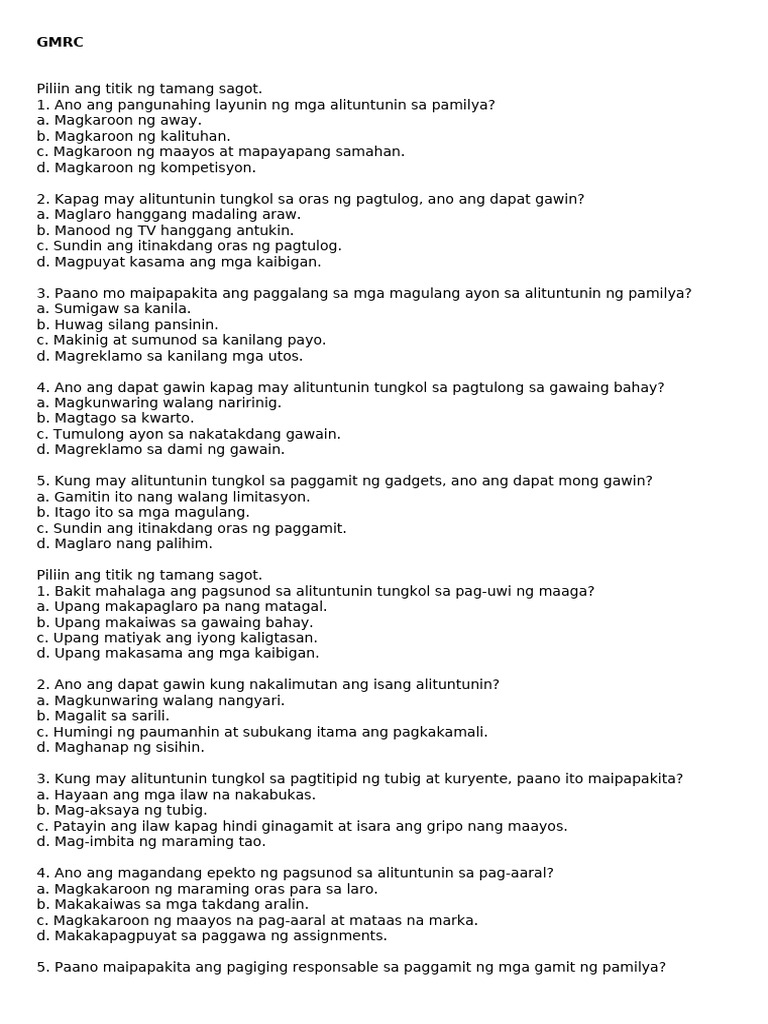GMRC | PDF