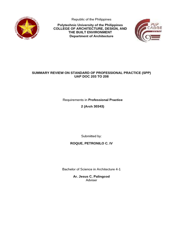 SPP Standards for Architectural Practice | PDF | Construction ...