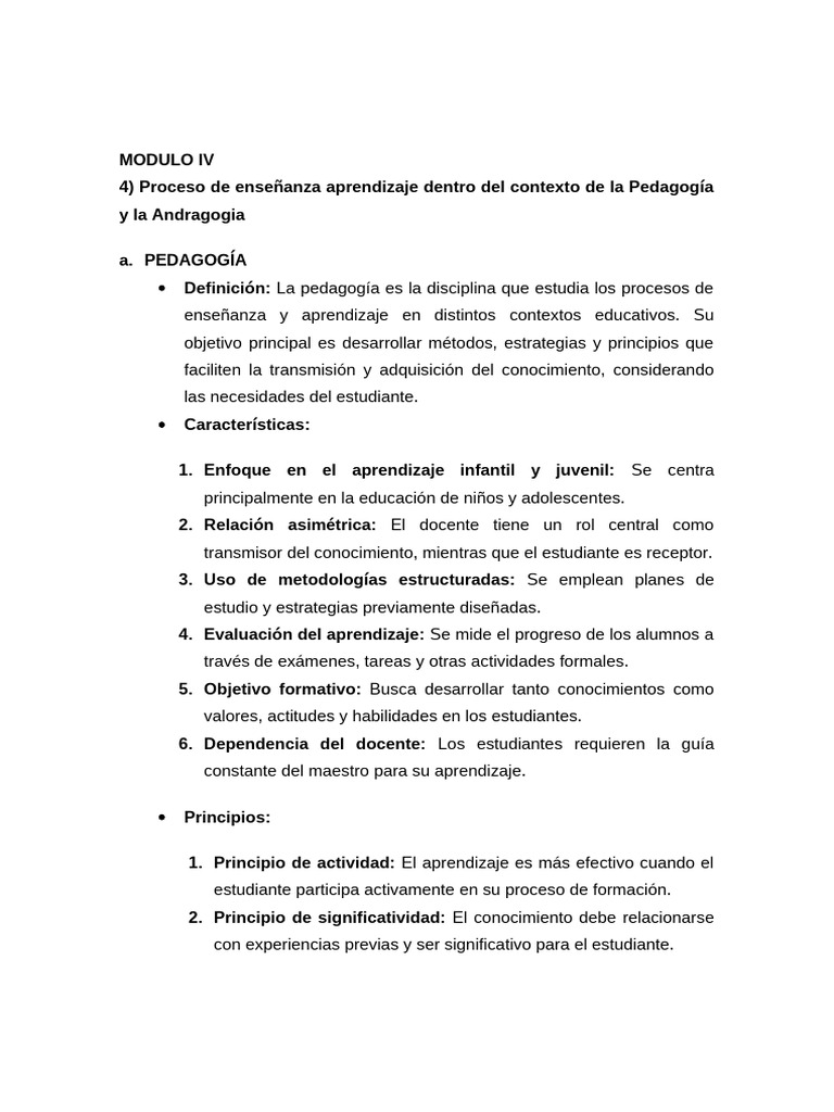 Proceso de Enseñanza Aprendizaje Dentro Del Contexto de La Pedagogía y ...