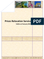 Prices Relocation Service: Valid As of January 2012
