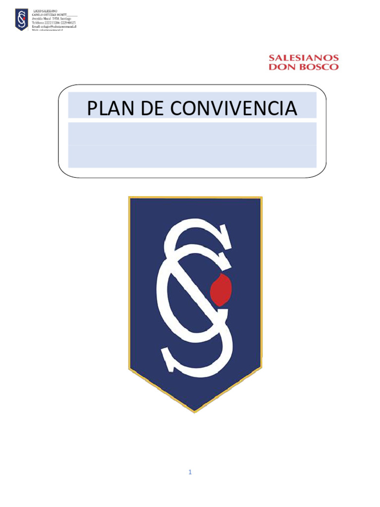 Plan de Convivencia Escolar 2023 | PDF | Educación de la primera ...