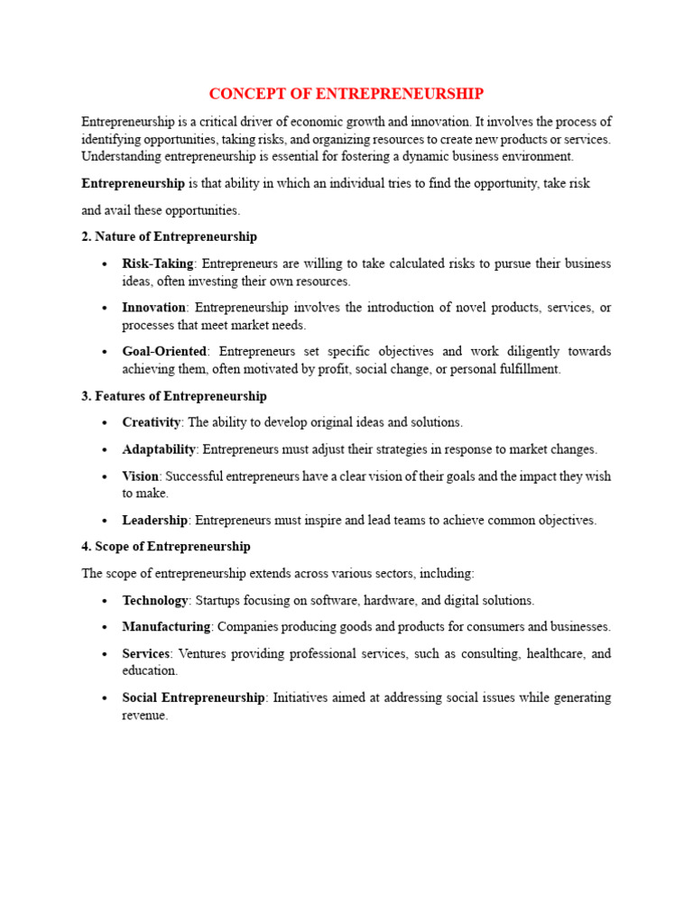 8th Week Introdution To Business Notes | PDF | Entrepreneurship ...