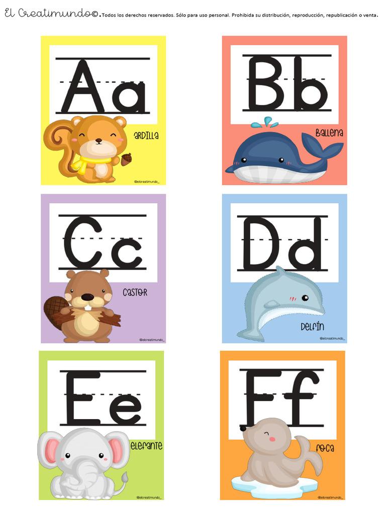 Abecedario de Animales para Niños | PDF | Zoología