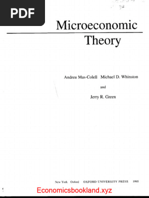 語学・辞書・学習参考書 Microeconomic Theory - Andreu Mas-Colell Microeconomic Theory, (Hardcover) - Walmart.com