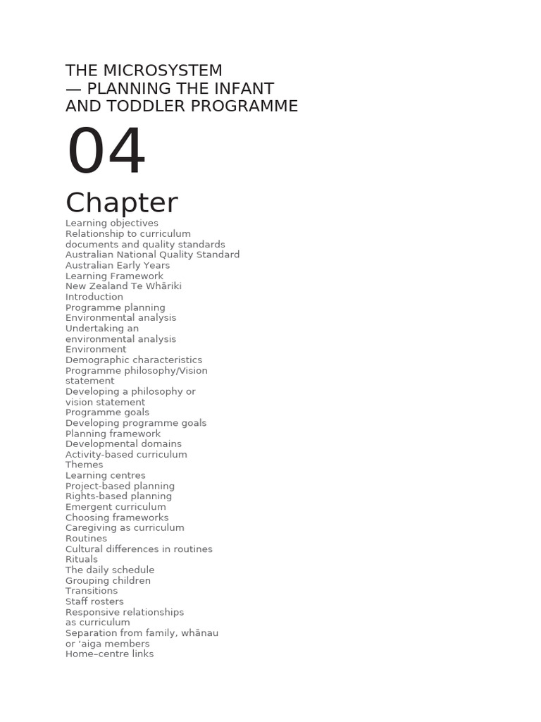 Infant and Toddler Programme Planning | PDF | Early Childhood ...
