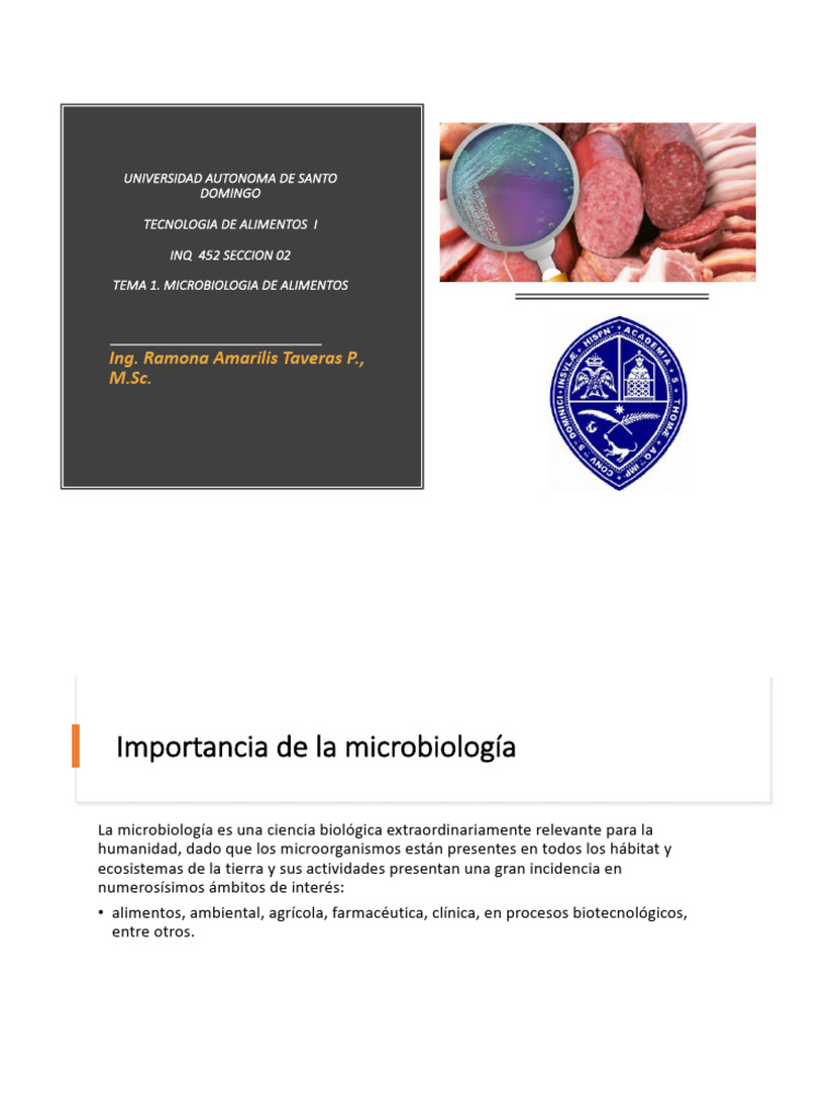 Microbiología de Alimentos | PDF | Biología Celular) | Microorganismo