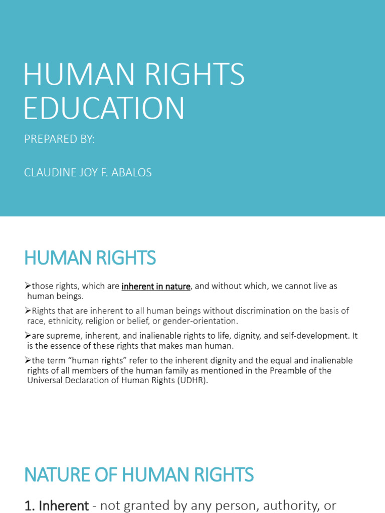 Human Rights Education With Human Rights Based Policing | PDF | Human ...