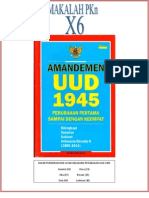 Dasar Pemikiran Dan Latar Belakang Perubahan Uud 1945