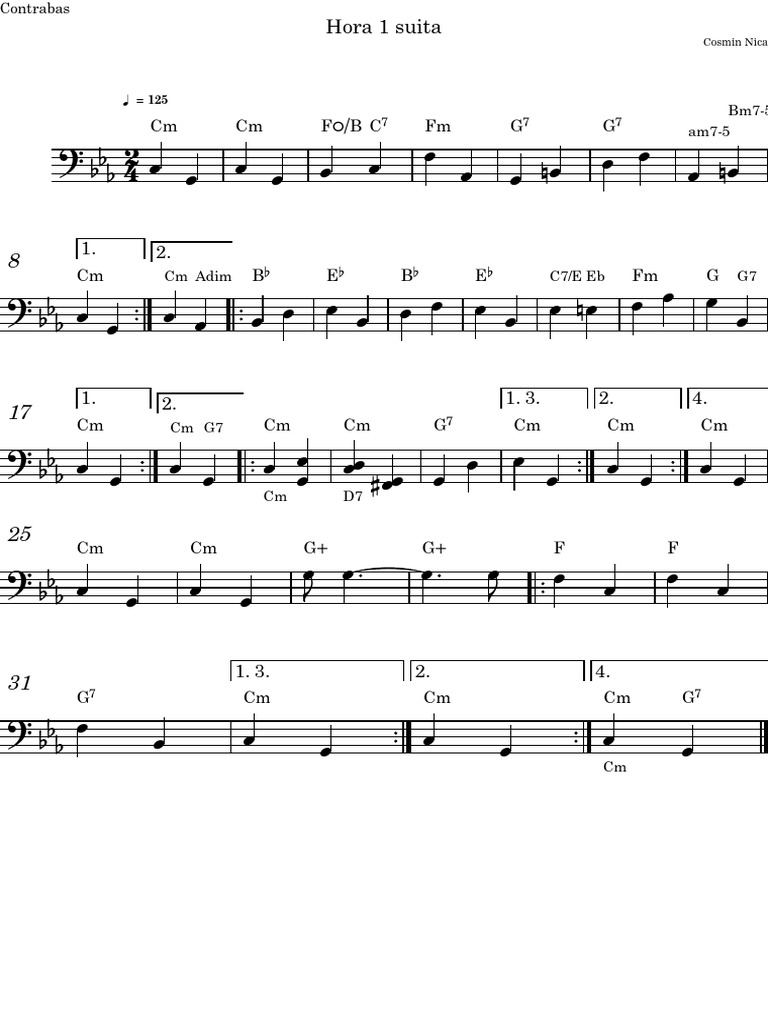 Hora 1 Contrabas | PDF