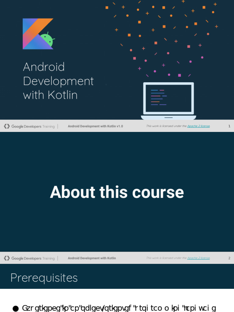 Introduction Android Development With Kotlin | PDF | Object (Computer ...